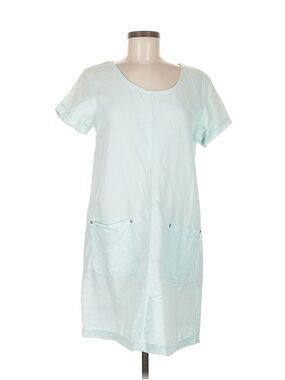 Style & co Short Sleeve linen-cotton Dress in Light Mint